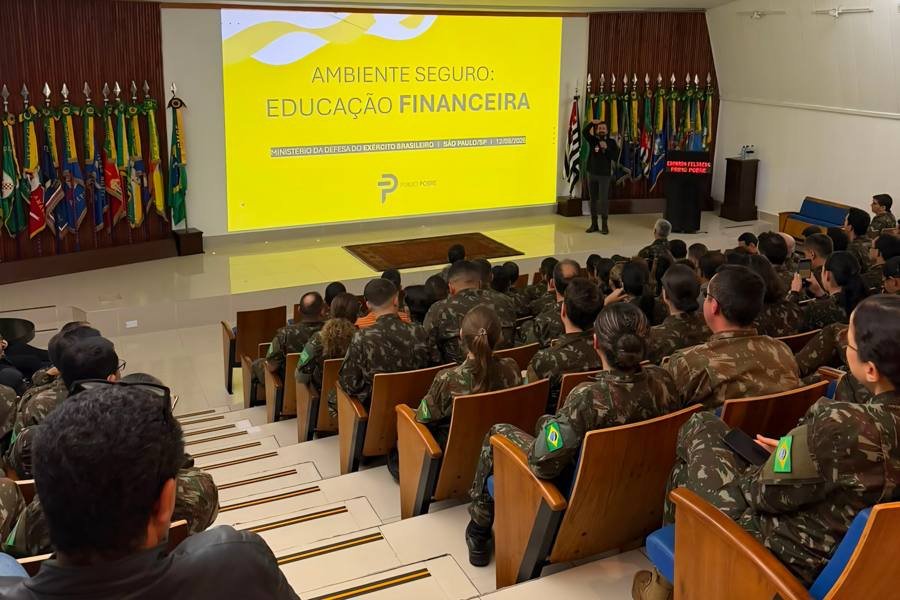 Palestra de educação financeira para o Exército Brasileiro